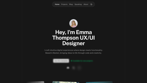 Template Portfolio screenshot